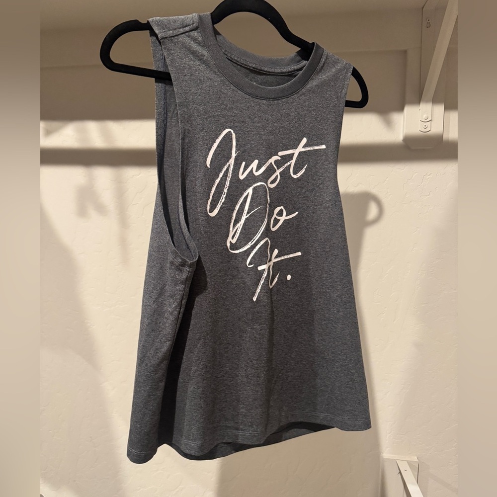 Nike Charcoal Gray 'Just Do It.' Muscle Tee
